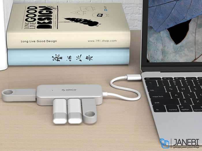 هاب تایپ سی 4 پورت اوریکو Orico Type-C to USB3.0-A 4 HUB TC4U-U3