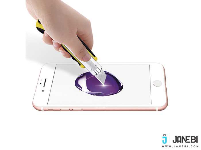 محافظ صفحه نمایش شیشه ای تمام چسب آیفون Full Glass TT Screen Protector Apple iphone 8 Plus/7 Plus