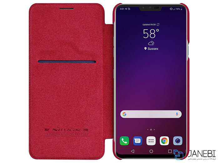 کیف چرمی نیلکین ال جی Nillkin Qin Leather Case LG V40 ThinQ