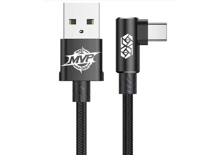 کابل یو اس بی به تایپ سی 100 وات یک متری بیسوس Baseus MVP 2 Elbow Type-C Cable 1M