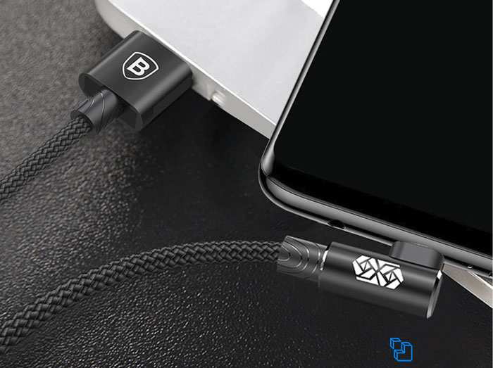 کابل یو اس بی به تایپ سی 100 وات یک متری بیسوس Baseus MVP 2 Elbow Type-C Cable 1M