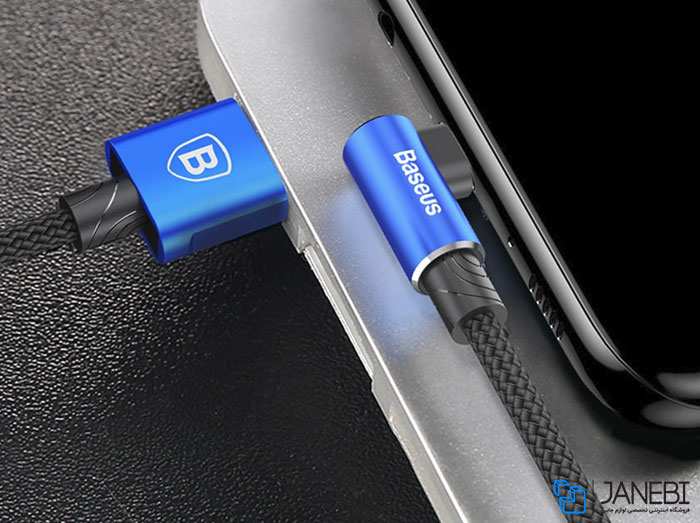 کابل یو اس بی به تایپ سی 100 وات یک متری بیسوس Baseus MVP 2 Elbow Type-C Cable 1M