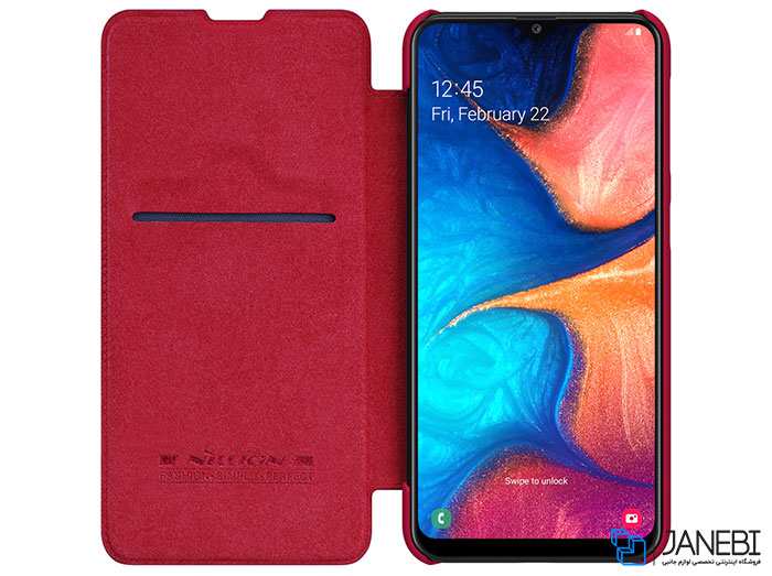 کیف چرمی نیلکین سامسونگ Nillkin Qin leather case Samsung Galaxy A20e