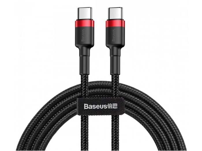 کابل شارژ سریع و انتقال داده تایپ سی بیسوس Baseus Cafule Type-C PD2.0 Cable 1m