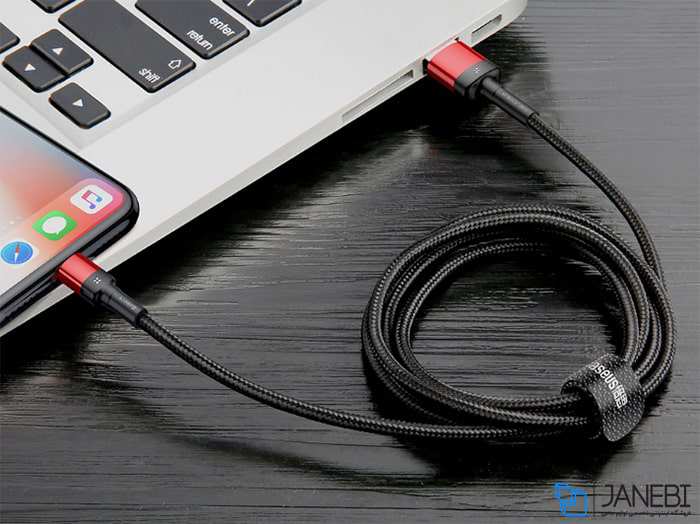 کابل شارژ لایتنینگ بیسوس Baseus Cafule Special Edition Lightning Cable 1m CALKLF-GG1