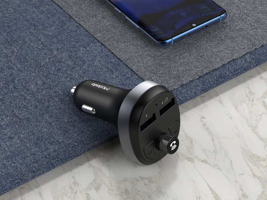 شارژر فندکی فست شارژ و گیرنده بلوتوثی مک دودو CC-688