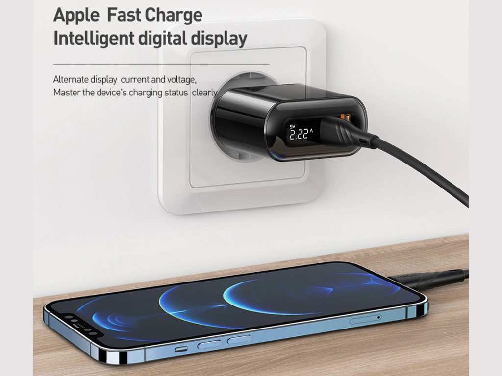 شارژر دیواری تایپ سی و یو اس بی فست شارژ 20 وات مکدودو Mcdodo CH-717 USB-C/USB-A LED Adapter