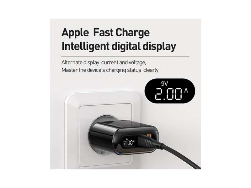 شارژر دیواری تایپ سی و یو اس بی فست شارژ 20 وات مکدودو Mcdodo CH-717 USB-C/USB-A LED Adapter