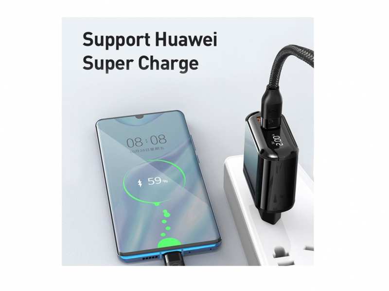 شارژر دیواری تایپ سی و یو اس بی فست شارژ 20 وات مکدودو Mcdodo CH-717 USB-C/USB-A LED Adapter