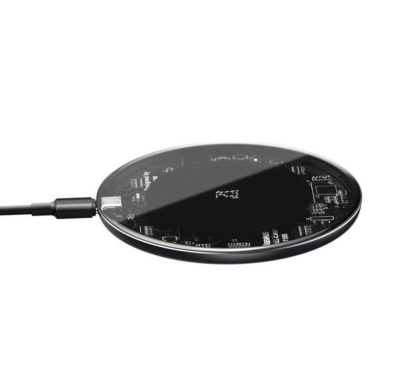 شارژر بی‌سیم بیسوس مدل Baseus Simple Wireless Charger Transparent WXJK-BA02