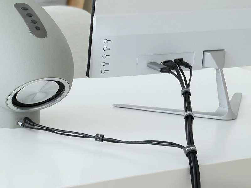 بند چسبی نظم دهنده کابل به طول یک متر بیسوس ACMGT-E01