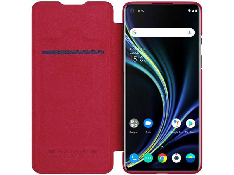 کیف چرمی نیلکین وان پلاس Nillkin Qin Leather Case OnePlus 8