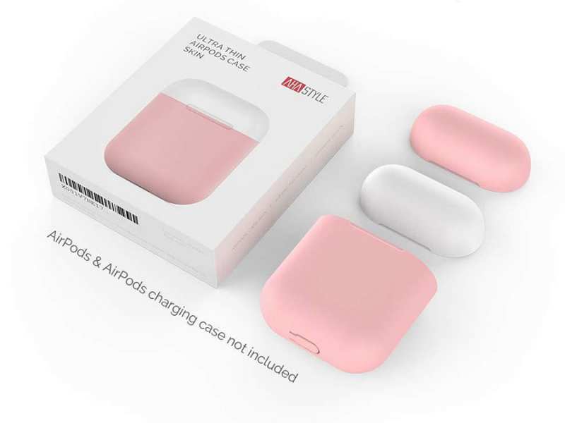 کاور سیلیکونی دو درب ایرپاد آها استیل AHAStyle PT63 Ultra Thin Airpods Case