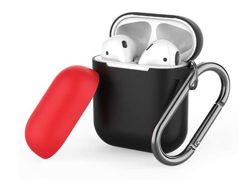 کاور سیلیکونی دو درب قلاب دار ایرپاد 1 و 2 آها استایل AHAStyle Ultra Airpods 2/1 Case