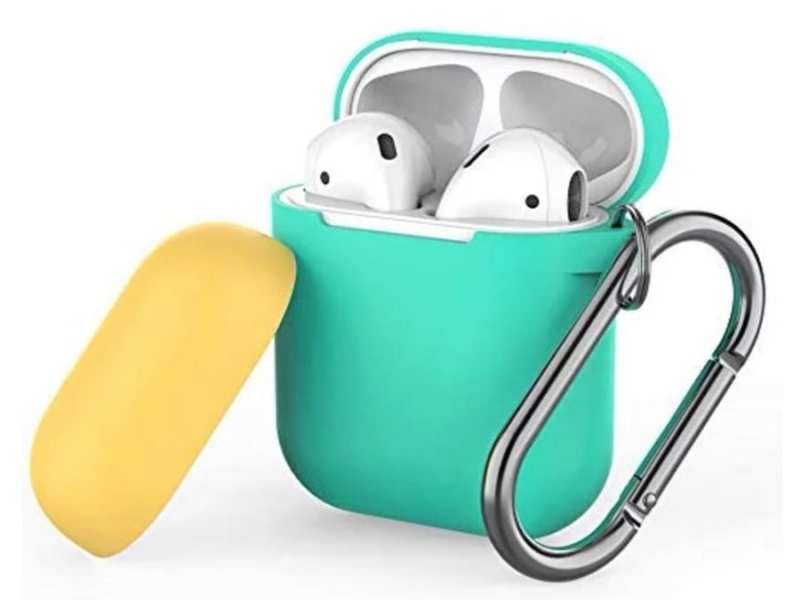 کاور سیلیکونی دو درب قلاب دار ایرپاد 1 و 2 آها استایل AHAStyle Ultra Airpods 2/1 Case