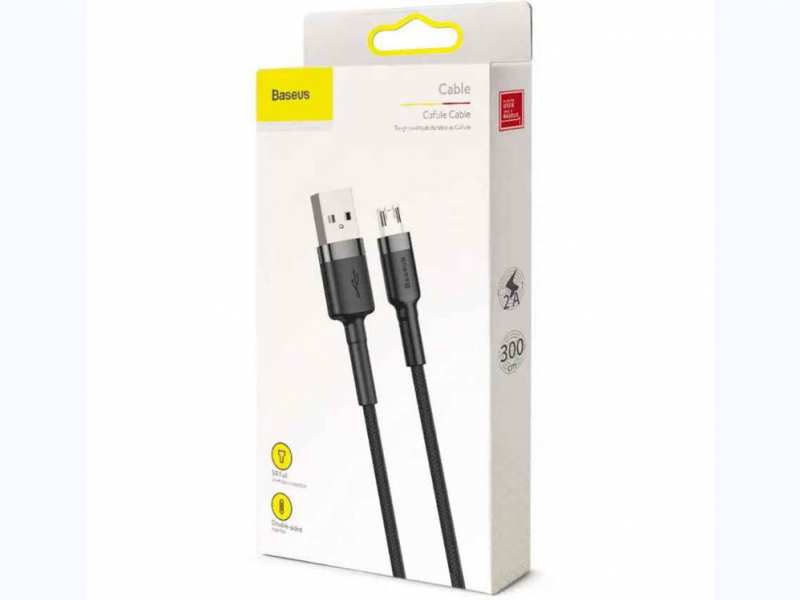 کابل شارژ و انتقال داده میکرو یو اس بی بیسوس Baseus Cafule Micro USB Cable 2m
