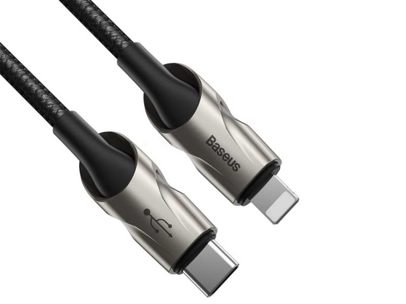 کابل شارژ سریع تایپ سی به لایتنینگ بیسوس Baseus Fish Eye Type-C to Lightning Cable 1M