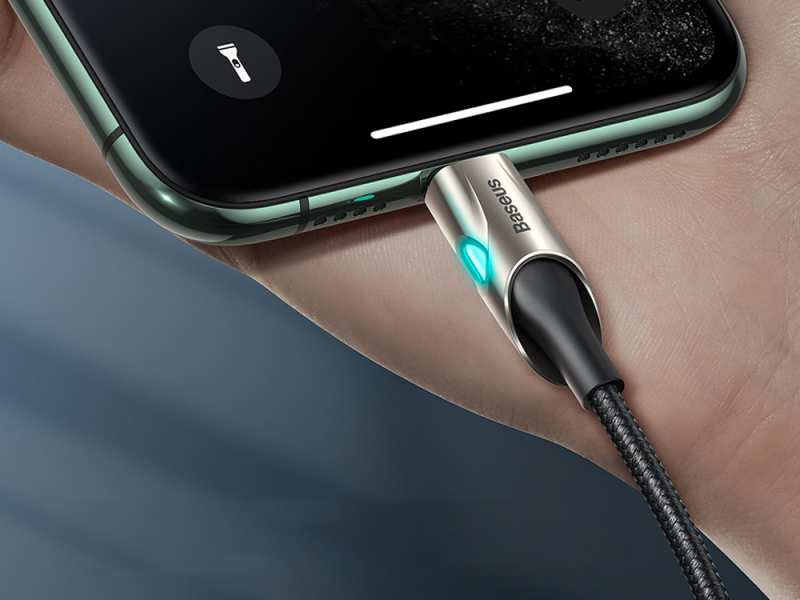 کابل شارژ سریع تایپ سی به لایتنینگ بیسوس Baseus Fish Eye Type-C to Lightning Cable 1M