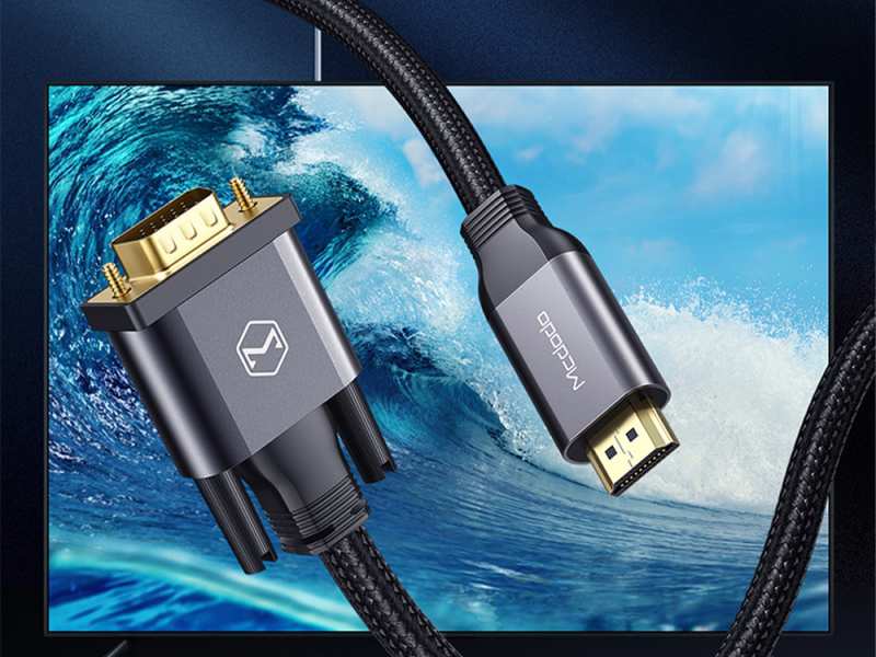 مبدل اچ دی ام آی به وی جی ای مک دودو Mcdodo CA-777 HDMI to VGA Convertor Cable 2M