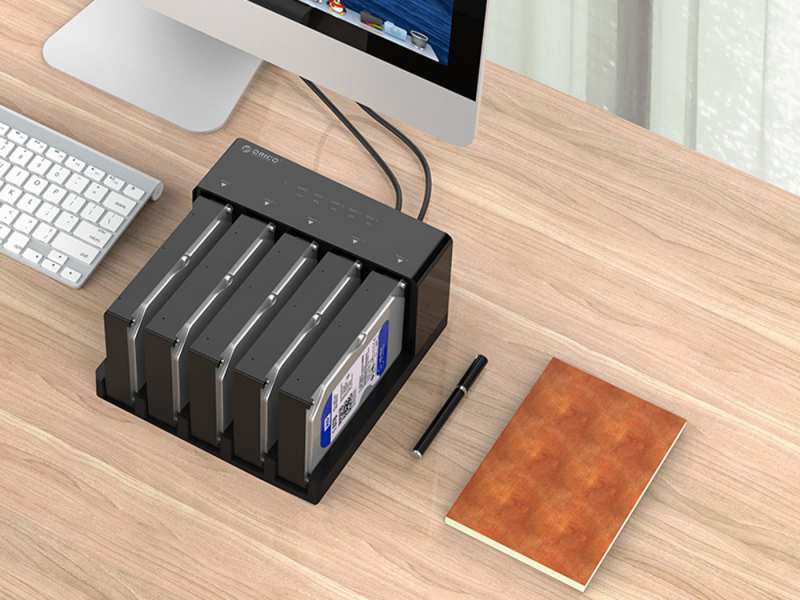 باکس هارد اینترنال به اکسترنال اوریکو Orico 6558US3-C 2.5/3.5inch Hard Drive Enclosure with Duplicator