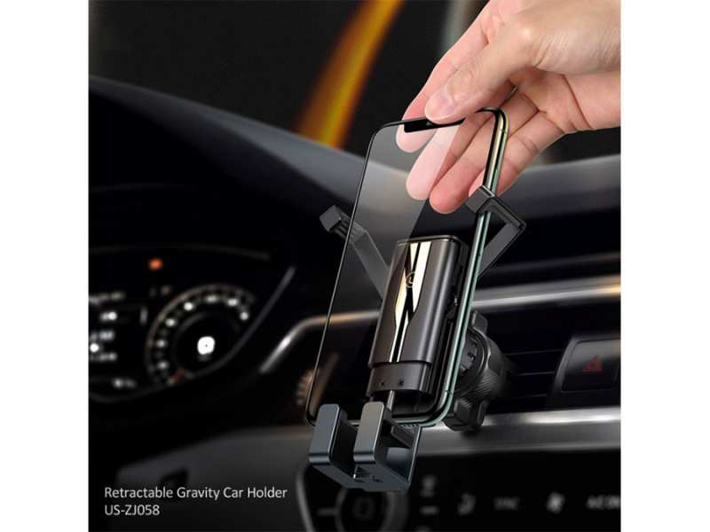 پایه نگهدارنده گوشی یوسامز Usams US-ZJ058 Retractable Gravity Car Holder
