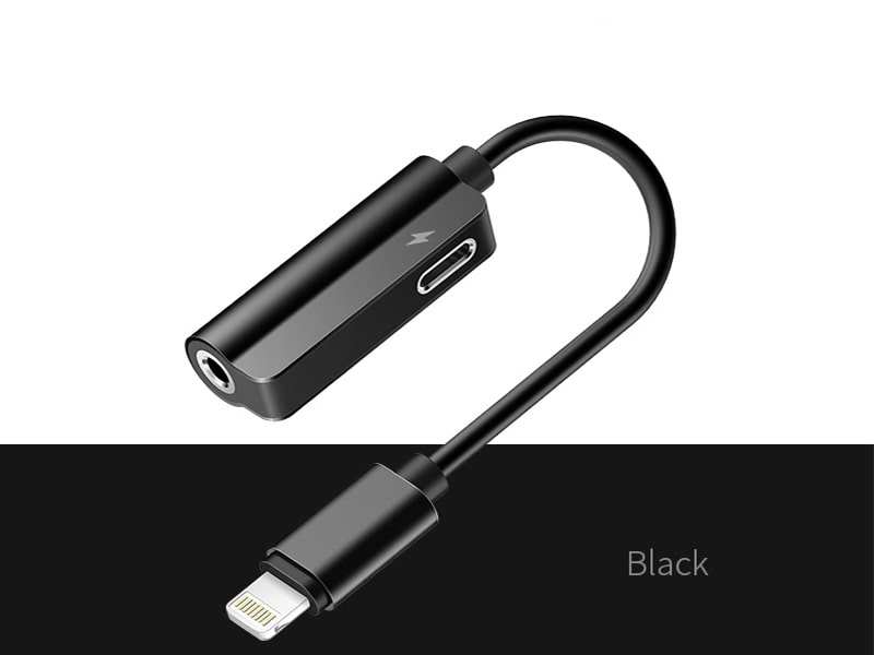 مبدل لایتنینگ به لایتنینگ راک Rock RCB0588 Lightning Audio Cable