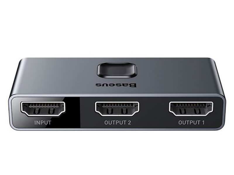 سوییچ دو پورت اچ دی ام آی بیسوس Baseus CAHUB-BC0G Matrix HDMI Splitter