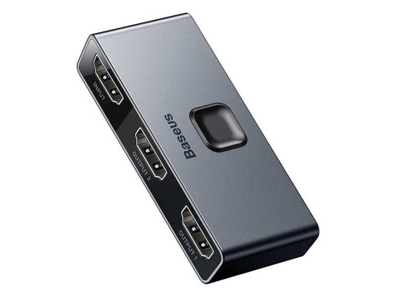 سوییچ دو پورت اچ دی ام آی بیسوس Baseus CAHUB-BC0G Matrix HDMI Splitter