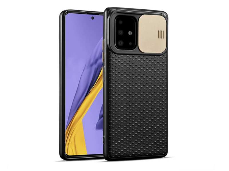 قاب محافظ با درپوش کشویی لنز سامسونگ Lens protector Case Samsung Galaxy A51