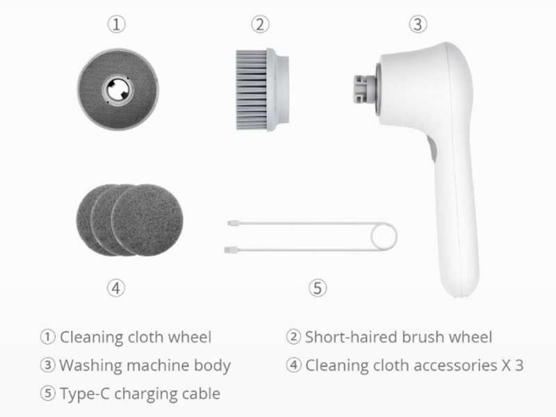 فرچه شستشو شارژی شیائومی Xiaomi Shunzao PCH2-C Handheld Electric Cleaner