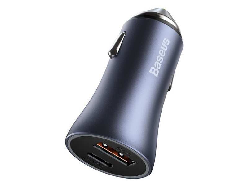 شارژر فندکی فست شارژ ماشین دو پورت بیسوس CCJD-0