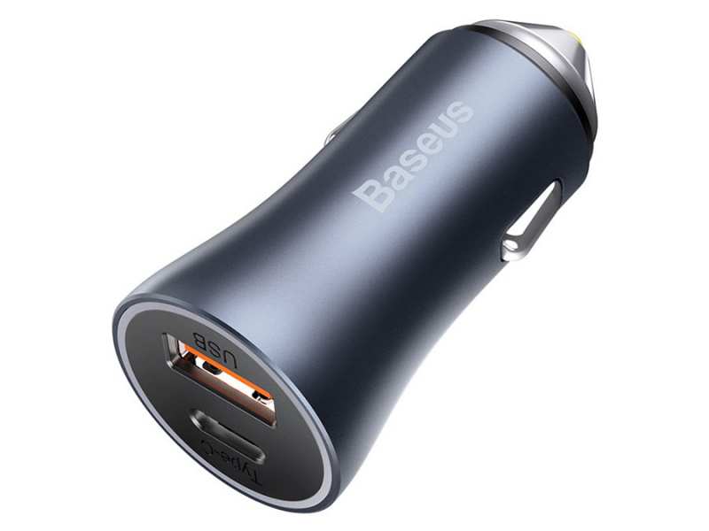 شارژر فندکی فست شارژ ماشین دو پورت بیسوس CCJD-0