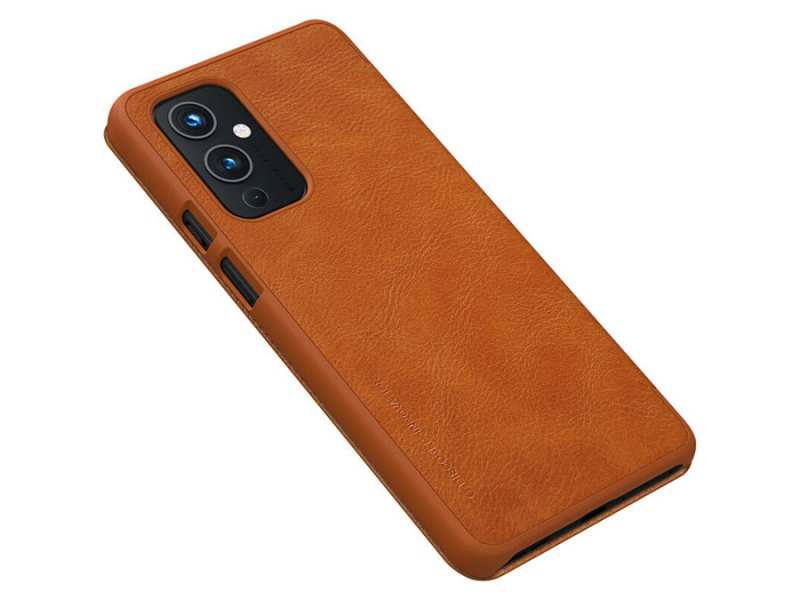 کیف چرمی نیلکین وان پلاس Nillkin Qin Leather Case OnePlus 9 (Asia Pacific version IN/CN)