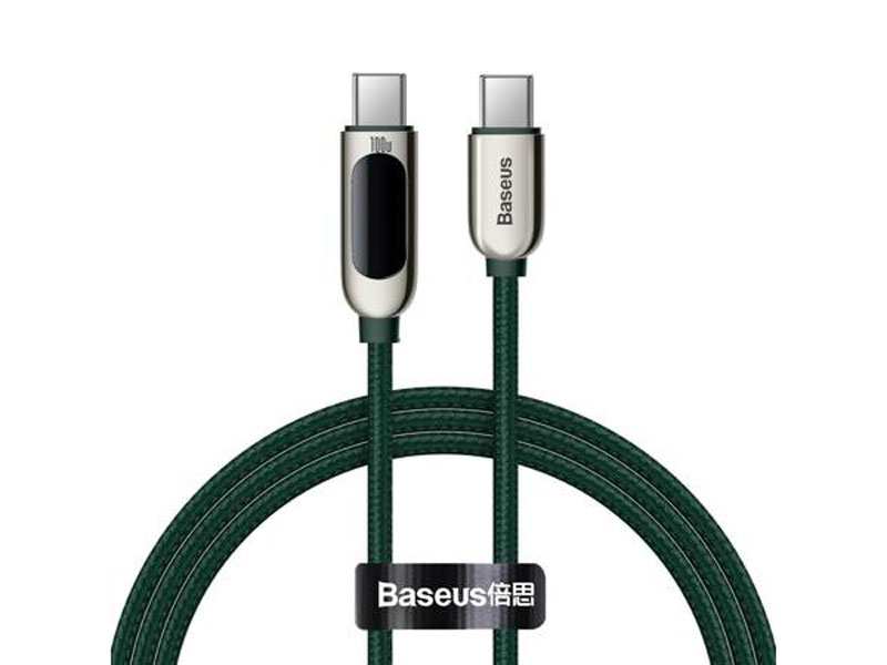 کابل شارژ سریع دوسر تایپ سی 100 وات بیسوس Baseus Display Fast Charging Data Cable 1m CATSK-B01 100w - تصویر 8