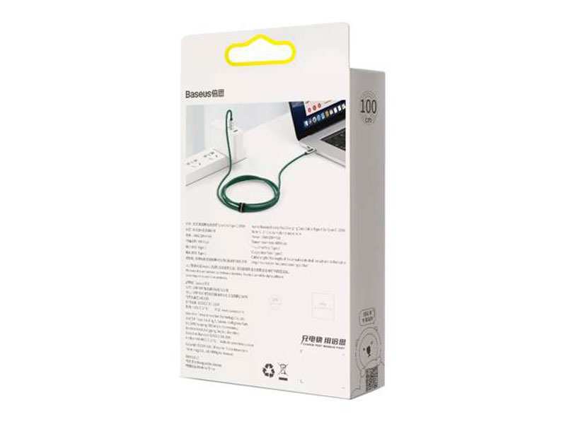 کابل شارژ سریع دوسر تایپ سی 100 وات بیسوس Baseus Display Fast Charging Data Cable 1m CATSK-B01 100w