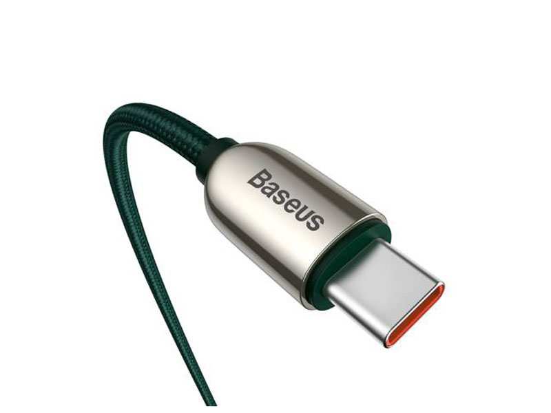 کابل شارژ سریع دوسر تایپ سی 100 وات بیسوس Baseus Display Fast Charging Data Cable 1m CATSK-B01 100w