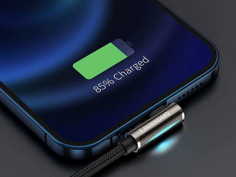 کابل شارژ و انتقال داده لایتنینگ بیسوس Baseus Legend Elbow iP Cable 1m 2.4A CALCS-01