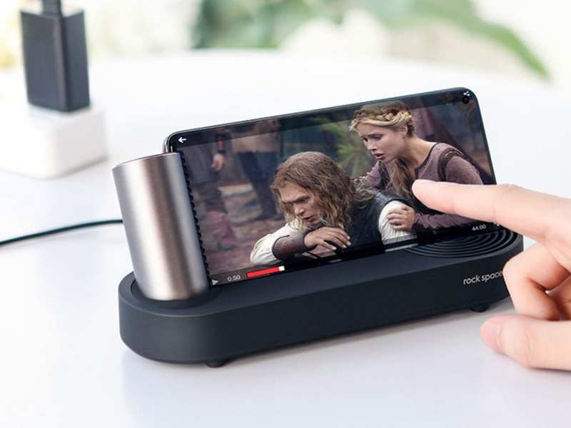 داک شارژ تایپ سی چند کاره راک Rock Cloud-on Type-C Docking Station RCB0652