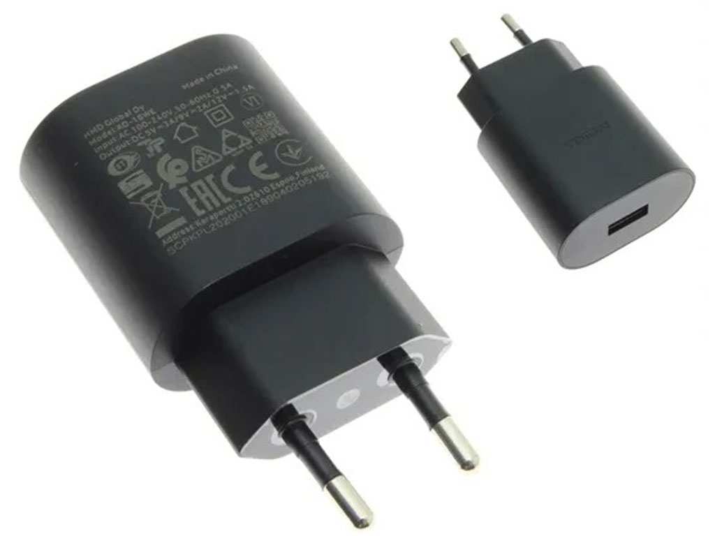 شارژر دیواری سریع 18 وات اصل نوکیا Nokia AD-18WE Quick Charger