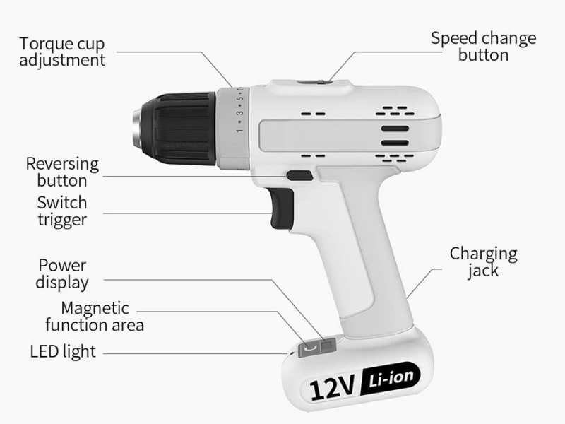 دریل پیچ گوشتی شارژی شیائومی Xiaomi Mas craftsman Electric Drill MSID1202