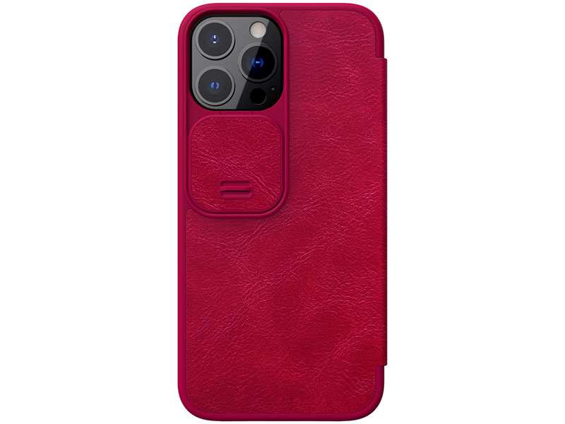 کیف چرمی نیلکین آیفون 13 پرومکس Nillkin Qin Leather Case iPhone 13 Pro Max