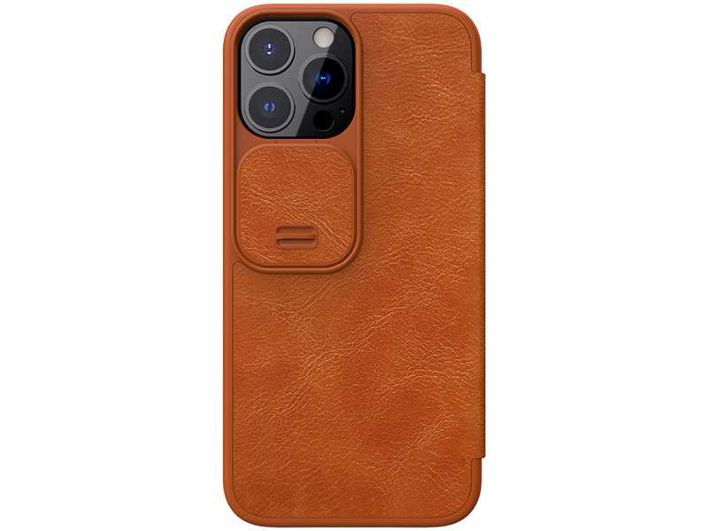 کیف چرمی نیلکین آیفون 13 پرومکس Nillkin Qin Leather Case iPhone 13 Pro Max