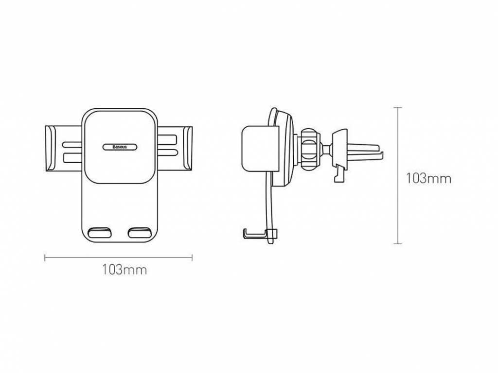 پایه نگهدارنده گوشی بیسوس Baseus Easy Control Clamp Car Mount Holder SUYK000101