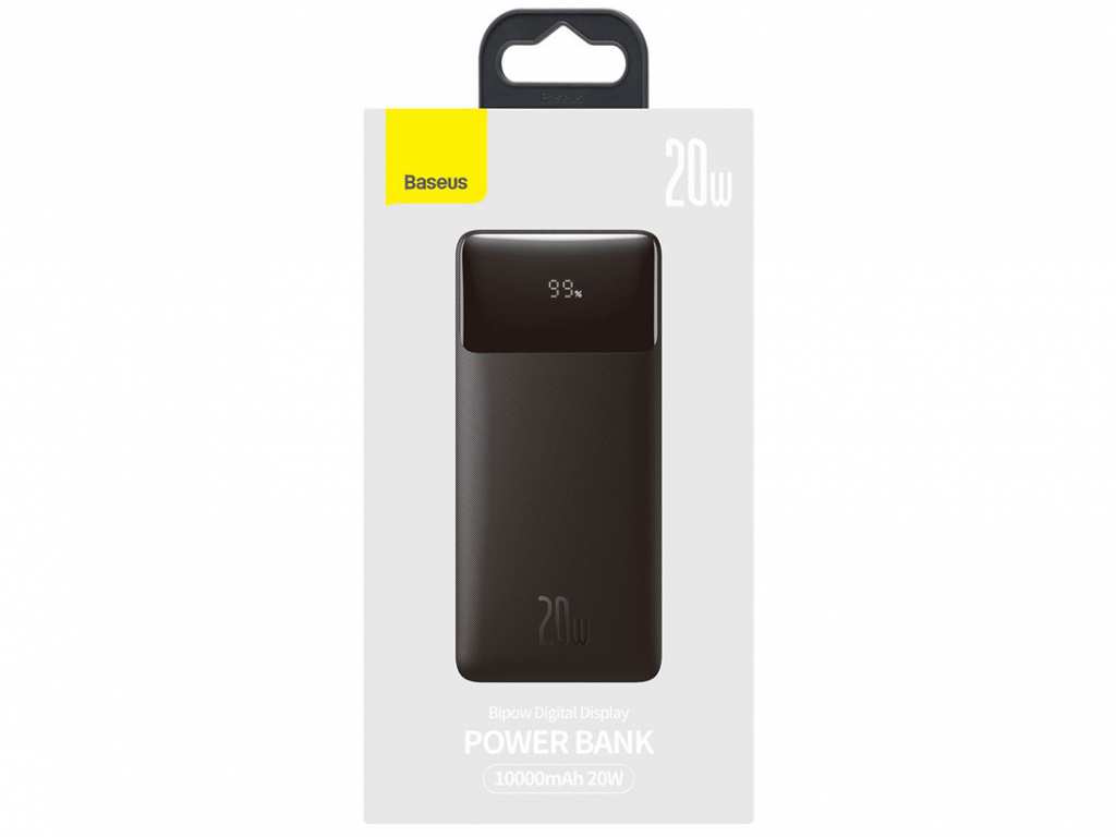 پاور بانک شارژ سریع 20 وات بیسوس  Baseus Bipow Digital Display 10000mAh Power Bank PPDML-L01