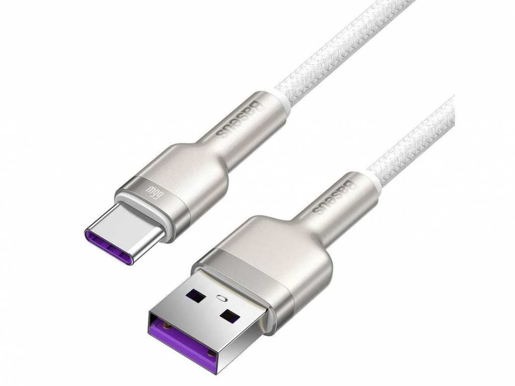 کابل تایپ سی شارژر سریع 66 وات بیسوس Baseus Cafule Series Metal Data Cable USB to Type-C 2m CAKF000101