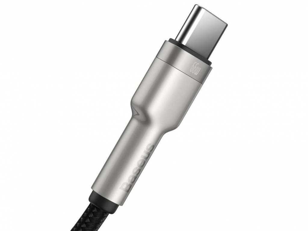 کابل تایپ سی شارژر سریع 66 وات بیسوس Baseus Cafule Series Metal Data Cable USB to Type-C 2m CAKF000101