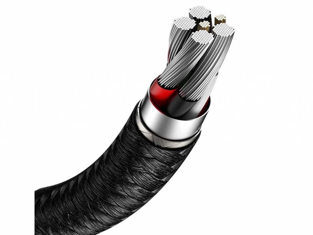 کابل تایپ سی شارژر سریع 66 وات بیسوس Baseus Cafule Series Metal Data Cable USB to Type-C 2m CAKF000101