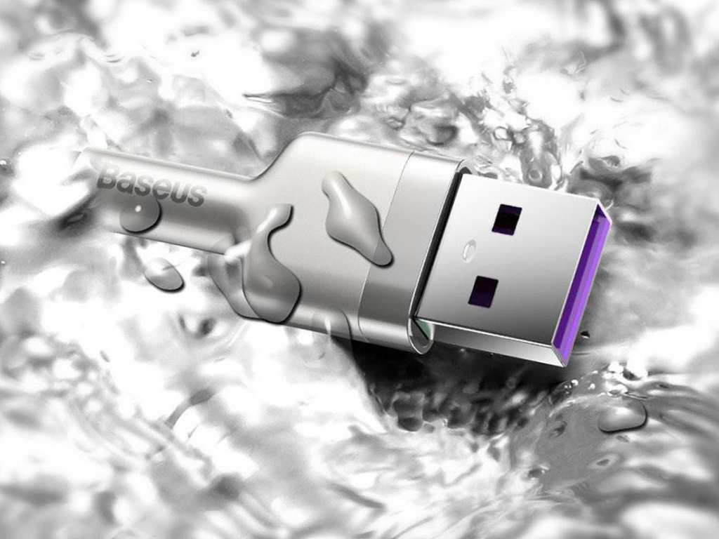 کابل تایپ سی شارژر سریع 66 وات بیسوس Baseus Cafule Series Metal Data Cable USB to Type-C 2m CAKF000101