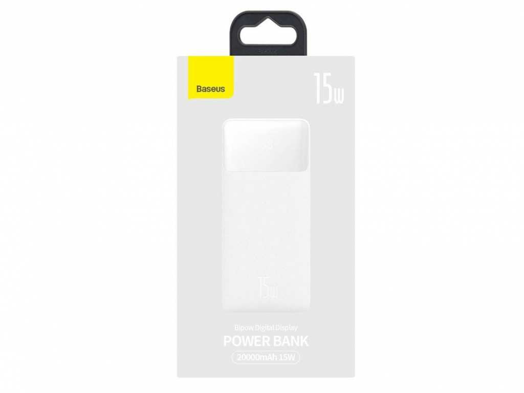 پاور بانک شارژ سریع  15 وات بیسوس Baseus Bipow Digital Display 20000mAh Power Bank PPDML-J01