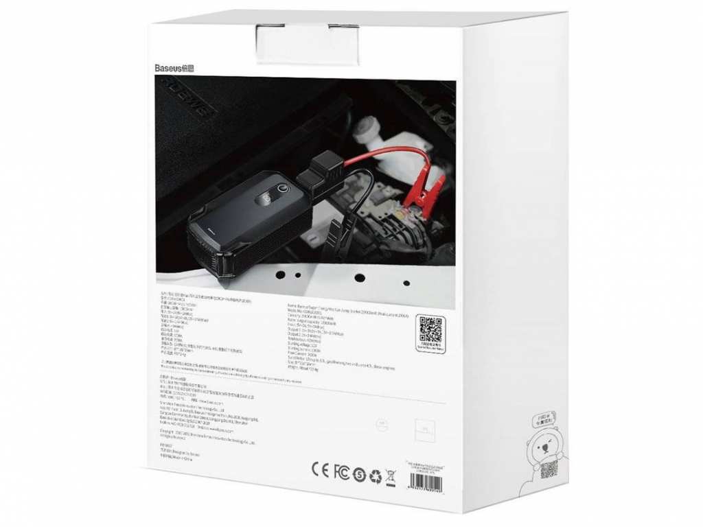 پاوربانک و جامپ استارتر قابل حمل خودرو بیسوس Baseus Super Energy Max Car Jump Starter 20000 CGNL020001